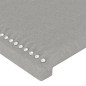 vidaXL Cabeceros 4 unidades de tela gris claro 80x5x78/88 cm vidaXL Cabeceros 4 unidades de tela gris claro 80x5x78/88 cm