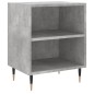 vidaXL Mesitas de noche 2 uds madera gris hormigón 40x30x50 cm