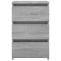 vidaXL Mesita de noche madera contrachapada gris Sonoma 40x35x62,5 cm vidaXL Mesita de noche madera contrachapada gris Sonoma 40x35x62,5 cm