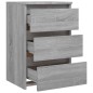 vidaXL Mesita de noche madera contrachapada gris Sonoma 40x35x62,5 cm vidaXL Mesita de noche madera contrachapada gris Sonoma 40x35x62,5 cm