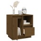 vidaXL Mesita de noche madera maciza de pino marrón miel 50x34x50 cm vidaXL Mesita de noche madera maciza de pino marrón miel 50x34x50 cm