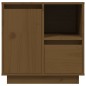 vidaXL Mesita de noche madera maciza de pino marrón miel 50x34x50 cm vidaXL Mesita de noche madera maciza de pino marrón miel 50x34x50 cm