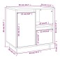vidaXL Mesita de noche madera maciza de pino marrón miel 50x34x50 cm vidaXL Mesita de noche madera maciza de pino marrón miel 50x34x50 cm