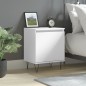 vidaXL Mesita de noche madera de ingeniería blancp 40x30x50 cm vidaXL Mesita de noche madera de ingeniería blancp 40x30x50 cm
