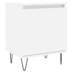 vidaXL Mesita de noche madera de ingeniería blancp 40x30x50 cm