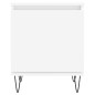 vidaXL Mesita de noche madera de ingeniería blancp 40x30x50 cm vidaXL Mesita de noche madera de ingeniería blancp 40x30x50 cm