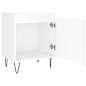 vidaXL Mesita de noche madera de ingeniería blancp 40x30x50 cm vidaXL Mesita de noche madera de ingeniería blancp 40x30x50 cm