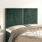 vidaXL Cabeceros 4 unidades terciopelo verde oscuro 72x5x78/88 cm vidaXL Cabeceros 4 unidades terciopelo verde oscuro 72x5x78/88 cm