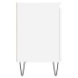 vidaXL Mesita de noche madera de ingeniería blancp 40x30x50 cm vidaXL Mesita de noche madera de ingeniería blancp 40x30x50 cm