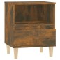 vidaXL Mesita de noche roble ahumado 40x35x50 cm vidaXL Mesita de noche roble ahumado 40x35x50 cm