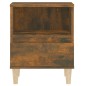 vidaXL Mesita de noche roble ahumado 40x35x50 cm vidaXL Mesita de noche roble ahumado 40x35x50 cm