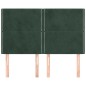 vidaXL Cabeceros 4 unidades terciopelo verde oscuro 72x5x78/88 cm vidaXL Cabeceros 4 unidades terciopelo verde oscuro 72x5x78/88 cm