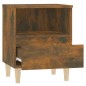 vidaXL Mesita de noche roble ahumado 40x35x50 cm vidaXL Mesita de noche roble ahumado 40x35x50 cm