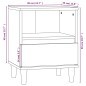 vidaXL Mesita de noche roble ahumado 40x35x50 cm vidaXL Mesita de noche roble ahumado 40x35x50 cm