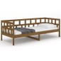 vidaXL Sofá cama madera maciza de pino marrón miel 80x200 cm