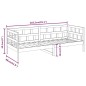 vidaXL Sofá cama madera maciza de pino marrón miel 80x200 cm