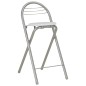 vidaXL Mesa y taburetes de cocina y estantes de madera y acero blanco vidaXL Mesa y taburetes de cocina y estantes de madera y acero blanco