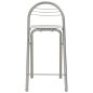 vidaXL Mesa y taburetes de cocina y estantes de madera y acero blanco vidaXL Mesa y taburetes de cocina y estantes de madera y acero blanco