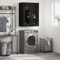 vidaXL Armario de pared negro 69,5x34x90 cm vidaXL Armario de pared negro 69,5x34x90 cm