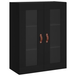 vidaXL Armario de pared negro 69,5x34x90 cm