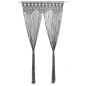 vidaXL Cortina de macramé algodón gris antracita 140x240 cm vidaXL Cortina de macramé algodón gris antracita 140x240 cm