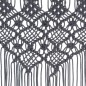 vidaXL Cortina de macramé algodón gris antracita 140x240 cm vidaXL Cortina de macramé algodón gris antracita 140x240 cm