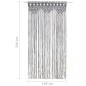 vidaXL Cortina de macramé algodón gris antracita 140x240 cm vidaXL Cortina de macramé algodón gris antracita 140x240 cm