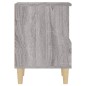 vidaXL Mesita de noche gris Sonoma 40x35x50 cm
