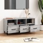 vidaXL Mueble de TV madera contrachapada gris Sonoma 102x35x50 cm