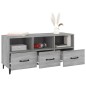 vidaXL Mueble de TV madera contrachapada gris Sonoma 102x35x50 cm
