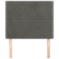 vidaXL Cabeceros 2 unidades de terciopelo gris oscuro 90x5x78/88 cm vidaXL Cabeceros 2 unidades de terciopelo gris oscuro 90x5x78/88 cm