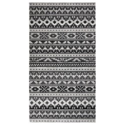 vidaXL Alfombra de exterior tejido plano gris oscuro 115x170 cm
