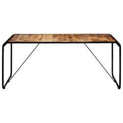 vidaXL Mesa de comedor madera maciza de mango en bruto 180x90x76 cm