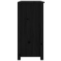 vidaXL Aparador de madera maciza de pino negro 100x35x74 cm vidaXL Aparador de madera maciza de pino negro 100x35x74 cm