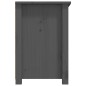 vidaXL Mueble de TV de madera maciza de pino gris 79x35x52 cm