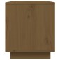 vidaXL Mueble de TV madera maciza de pino marrón miel 80x35x40,5 cm