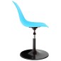 vidaXL Sillas de comedor giratorias 2 unidades PP azul vidaXL Sillas de comedor giratorias 2 unidades PP azul