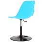 vidaXL Sillas de comedor giratorias 2 unidades PP azul vidaXL Sillas de comedor giratorias 2 unidades PP azul