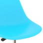 vidaXL Sillas de comedor giratorias 2 unidades PP azul vidaXL Sillas de comedor giratorias 2 unidades PP azul