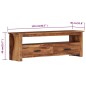 vidaXL Mueble de TV madera maciza de Sheesham 118x30x40 cm vidaXL Mueble de TV madera maciza de Sheesham 118x30x40 cm