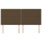 vidaXL Cabeceros 4 unidades de tela marrón oscuro 80x5x78/88 cm vidaXL Cabeceros 4 unidades de tela marrón oscuro 80x5x78/88 cm