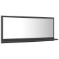 vidaXL Espejo de baño madera contrachapada gris 90 x 10,5 x 37 cm vidaXL Espejo de baño madera contrachapada gris 90 x 10,5 x 37 cm