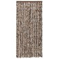 vidaXL Cortina mosquitera chenilla marrón y blanco 90x220 cm vidaXL Cortina mosquitera chenilla marrón y blanco 90x220 cm