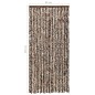 vidaXL Cortina mosquitera chenilla marrón y blanco 90x220 cm vidaXL Cortina mosquitera chenilla marrón y blanco 90x220 cm