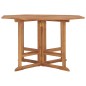 vidaXL Mesa de comedor de jardín plegable teca maciza 110x110x75 cm vidaXL Mesa de comedor de jardín plegable teca maciza 110x110x75 cm
