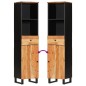 vidaXL Mueble de baño madera maciza de acacia 38x33x160 cm vidaXL Mueble de baño madera maciza de acacia 38x33x160 cm