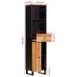 vidaXL Mueble de baño madera maciza de acacia 38x33x160 cm vidaXL Mueble de baño madera maciza de acacia 38x33x160 cm