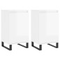 vidaXL Aparadores 2 uds madera de ingeniería blanco brillo 40x35x70 cm vidaXL Aparadores 2 uds madera de ingeniería blanco brillo 40x35x70 cm