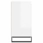 vidaXL Aparadores 2 uds madera de ingeniería blanco brillo 40x35x70 cm vidaXL Aparadores 2 uds madera de ingeniería blanco brillo 40x35x70 cm