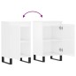 vidaXL Aparadores 2 uds madera de ingeniería blanco brillo 40x35x70 cm vidaXL Aparadores 2 uds madera de ingeniería blanco brillo 40x35x70 cm